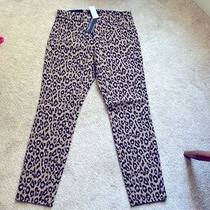 NWT BANANA REPUBLIC CHEETAH PRINT PANTS